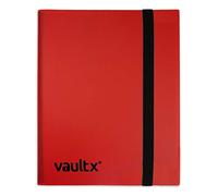 Vault X Classeur - Album Classeur pour Cartes à Collectionner, Jeux de Cartes, Trading Card - 4 poches - 160 poches pour TCG (Rouge)