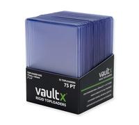 Vault X Toploaders 75pt pour Cartes à Collectionner, Premium Extra Épais, Porte-Cartes Rigides 3" x 4" Sans Coutures, Pochettes Rigides, Protection Transparente, Sports, TCG (Lot de 25)