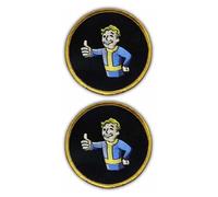 VaultBoy Lot de 2 écussons brodés à coudre