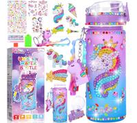 Vautvis Cadeau pour filles 4-10 ans, gourde 600 ml, décorable et anti-fuite