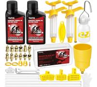 Vautvis Kit Purge Frein pour Shimano VTT MTB, Kit Huile Minérale, Kit de Purge de Frein Hydraulique pour Vélo, Comprenant 150ML de Liquide de Frein à Base D'huile Minérale