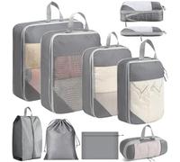 Vautvis Organisateur Valise, 8 Pièces Sac Compression Voyage, Rangement Valise Organisateur, Packing Cubes Compression, Sac Rangement Valise, Compression pour Sac à Dos, Vacances Accessoires