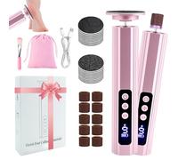 Vautvis Rapeuse Pieds Électrique, 2 en 1 Rappe Pieds Pédicure, 9 Vitesses Réglables Ponceuse Pieds Electrique, Soin Pied, Kit Pedicure pour Pied avec Disques Abrasifs à Gros Grain/Fin