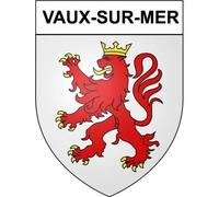 Vaux-sur-Mer 17 ville Stickers blason autocollant adhésif - Taille : 17 cm