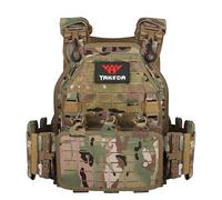 vAv YAKEDA Gilet tactique pour homme militaire 1000D nylon à fermeture rapide, coupe laser, gilet modulaire multicam, gilet léger, CP, 38