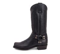 VAVENI Rivet Vintage bottes longues, bottes de cowboy, brodé Western pu bottes en cuir, bottes de Chevalier surélevées pour hommes, 40-48