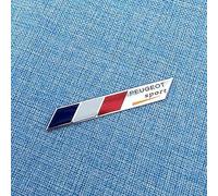 VAVENI Voiture Emblème, pour Peugeot 308 4008 408 5008 508 607 RCZ Badge Remplacement Avant Capot Arrière Coffre Décoration Lettres Insigne 3D Autocollant Emblème,C