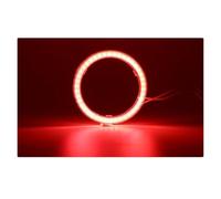 VAVGKDKPZB Auréoles pour auto Pour Moto Auto 2 Pièces Yeux D'ange 60mm 70mm 80mm 90mm LED Phares Halo Anneaux Circulaires 12-24V Feux De Jour Anneaux halo LED(60mm,Red)