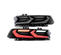 VAVGKDKPZB Feux ArrièRe Ensemble Pour Chevrolet Pour Camaro 2014 2015 Frein Avec Clignotant Dynamique Voiture Feux Arrière Led Assemblage 2 Pièces Avertissement De Sécurité(Smoked Red Turn)