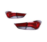 VAVGKDKPZB Feux ArrièRe Ensemble Pour Hyundai Pour Elantra 2012 2013 2014 DRL Brouillard Signal De Frein Arrière Voiture Feu Paire D'assemblage Avertissement De Sécurité(Red)