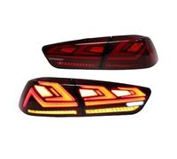 VAVGKDKPZB Feux ArrièRe Ensemble Pour Mitsubishi Lancer EVO-X 2008-2018 Feu De Signalisation Freinage LED Dynamique Réglage D'assemblage Arrière Voiture Avertissement De Sécurité(B Red Mirror)