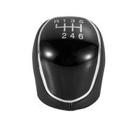 VAVGKDKPZB Poignée de levier de vitesse Pour Ford Kuga 2008-2021 Pommeau De Levier Vitesse En Cuir 5 6 Vitesses Bras Boule(Black 6 speed R135)
