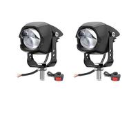 VAVGKDKPZB Projecteurs LED Feux De Croisement Et Route, Antibrouillard Pour Tout-terrain ATV ADV GS UTV Dirt Bike Lampe Auxiliaire 48V 36V 24V 12V Phare Universel Moto(2pcs)