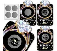 VAVINCI Jeu de 50 cartes à gratter pour fête de mariage, fête de fiançailles, enterrement de vie de jeune fille, jeu de nuit à gratter