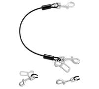VavoPaw Ceinture de Sécurité pour Chien, Ceinture de Sécurité 32" pour Chien, Laisse pour Chien avec Boucles et Loquet, Harnais de Sécurité pour Petit, Moyen, Grand Chien ou Chat, Noir, 1 Paquet