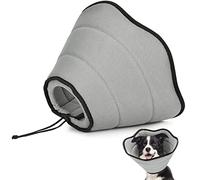 VavoPaw Collier de Cône pour Chien Chat, Collier de Récupération Confortable pour Animaux, Collerette pour Chat après Une Opération, Collier Anti-Morsure Protection Souple pour Chiens, L, Gris