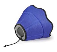VavoPaw Collier de Cône pour Chien Chat, Collier de Récupération Confortable pour Animaux, Collerette pour Chat après Une Opération, Collier Anti-Morsure Protection Souple pour Chiens, M, Bleu & Gris