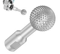 VAVPUP Boule Rotary Burr - Tête abrasive en acier au carbone - Avec 5/18-11 fils - Boule de sculpture universelle sur bois - Gravure de polissage du bois - Pour meuleuse d'angle de 10,27 cm et 12,7 cm