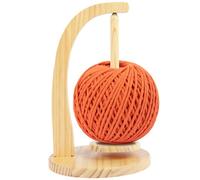 VAVPUP Dérouleur de laine, porte-fil en bois, bobine de fil, broche à coudre, distributeur de pelotes de fil stable, aide au crochet amovible, charge maximale de 320 g, cadeau pour les amateurs de