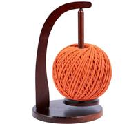 VAVPUP Dérouleur de laine, porte-fil en bois, bobine de fil, broche à coudre, distributeur de pelotes de fil stable, aide au crochet amovible, charge maximale de 320 g, cadeau pour les amateurs de