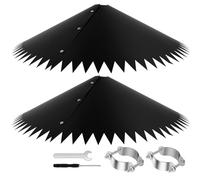 VAVPUP Protection pour nichoir à oiseaux - 48,3 cm - En plastique dentelé - Anti-écureuil - Pour envelopper la protection contre les écureuils en extérieur - Pour bâton de berger - Noir