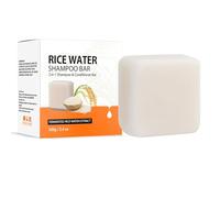 Vawolecy Barre de shampooing pour la croissance des cheveux à l’eau de riz pour les cheveux clairsemés, favorise la croissance des cheveux, répare les cheveux abîmés 100g
