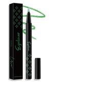 Vawolecy Eye-liner liquide à pointe feutre fine, résistant à l'eau, tenue jusqu'à 24 heures, teintes intensément pigmentées (Vert Clair)