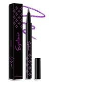 Vawolecy Eye-liner liquide à pointe feutre fine, résistant à l'eau, tenue jusqu'à 24 heures, teintes intensément pigmentées (Violette)
