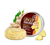 Vawolecy Shampooing Solide Anti-Chute - Barre Lavante Bio au Gingembre Prévention de la Chute & Cuir Chevelu Sain | Sans Silicone | 100% Végane Certifiée