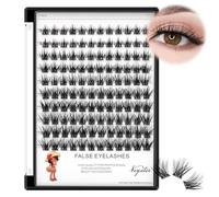 Vayator Ensemble de tailles mixtes avec applicateur et joint de cils 8-14 mm/10-16 mm/14-20 mm Mix D Curl/DD Curl Makeup Cluster Plugging Extension Simple LC0710-12-14-16 mm Mixte