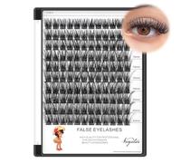 Vayator Kit de taille mixte avec applicateur et Lash Bond & Seal 8-14mm/10-16mm/14-20mm Mix D Curl/DD Curl Maquillage Cluster Greffe Cils Extension Individuelle 8-10-12-14mm Mixte Noir