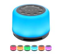 VAYDEER Machine à bruit blanc pour bébé [batterie 2000 mAh] [6 niveaux de luminosité] [connexion Bluetooth] [24 sons apaisants] Aide à l'endormissement pour bébé avec super batterie pour enfants