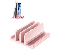 VAYDEER Support Vertical pour 2 Ordinateurs Portables, Rose