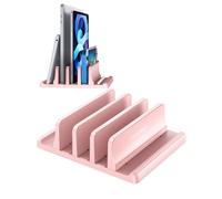 VAYDEER Support Vertical pour Ordinateur Portable à 3 rainures, Rose