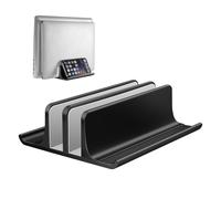 VAYDEER Support Vertical pour Ordinateur Portable et téléphone, Noir