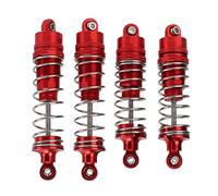 VAYEODEYU 104001 RC Voiture Amortisseur Amortisseur Ensemble 1/10 échelle Rouge en Alliage d'aluminium 4 pièces