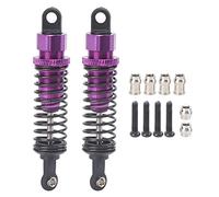 VAYEODEYU Amortisseur RC en Aluminium, Mise à Niveau 2 pièces for Voiture Slash 2WD RC Vert, Violet(Purple)