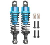 VAYEODEYU Amortisseurs RC 65mm en Alliage d'aluminium for Voitures Slash 2WD RC 2 pièces Argent Bleu(Blue)