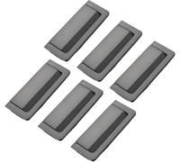 VAYEODEYU Anneau de poignée rabattable multicolore en alliage de Zinc, 6 pièces, plusieurs tailles for meubles(Pearl Grey,Hole Distance 96mm)