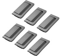 VAYEODEYU Anneau de poignée rabattable multicolore en alliage de Zinc, 6 pièces, plusieurs tailles for meubles(Pearl Grey,Hole Distance 64mm)