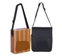 VAYEODEYU Boîte à Cajon en bois Portable, tambour 23x10x29cm avec sac de transport à sangle