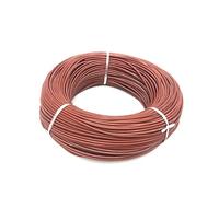 VAYEODEYU Câble électrique en silicone, Câble chauffant en fibre de carbone for plancher chauffant, 50 m, 12 kΩ, 33 Ω/m, fil de terre en caoutchouc silicone, multicolore