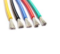 VAYEODEYU Câble électrique en silicone, Câble en silicone de 10 mètres, 10-30 AWG, multicolore, résistant à la chaleur, fil de terre(12AWG,Red)