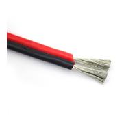 VAYEODEYU Câble électrique en silicone, Connecteur de lampe DIY à 2 broches, câble de protection en caoutchouc silicone, 8-24 AWG, multicolore, 1 m, 5 m, 10 m(8 AWG,1m)