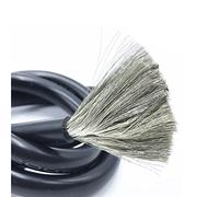 VAYEODEYU Câble électrique en silicone, Fil de silicone multicolore 4-11 AWG 35-95 mm Température 200 °C -60 °C Fil de terre(Black,10AWG 2 meters)