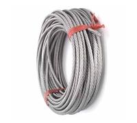 VAYEODEYU Câble en acier 304, Câble métallique 12mm/0,47 pouces, corde en acier inoxydable 7x19, partage la clôture de sécurité du garde-corps(12mm/5m)