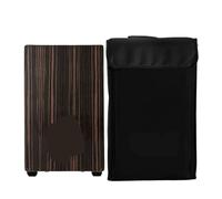 VAYEODEYU Cajon Box Drum Multicolore En Bois Portable Beat Box Percussion Avec Sac De Transport 46.5x30x29cm(Black Box Drum)