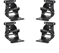 VAYEODEYU Charnière de verrouillage pliante à Angle droit de 90 degrés, autobloquante épaisse, meubles 2/4/6/8 pièces(6pcs with Screws)
