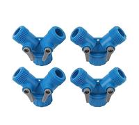 VAYEODEYU Connecteur de Tuyau d'arrosage， Adaptateur de Robinet de Robinet de Jardin à 2 Voies for Robinet de Jardin, 2 pièces(Blue)