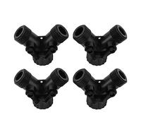 VAYEODEYU Connecteur de Tuyau d'arrosage， Adaptateur de Robinet de Robinet de Jardin à 2 Voies for Robinet de Jardin, 2 pièces(Black)